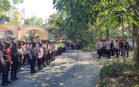 Ratusan Personel Gabungan Amankan Pengesahan Warga Baru PSHT