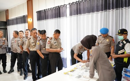 Tes Urine Perkuat Disiplin dan Akuntabilitas Personel Kepolisian
